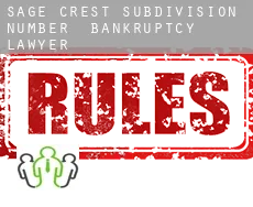 Sage Crest Subdivision Number 4  bankruptcy lawyer